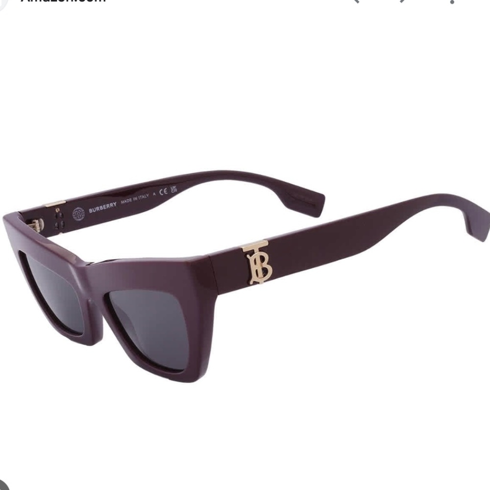 NEW Burberry Cat Eye Sunglasses | Bordeaux Dark Grigio (Purple)‎